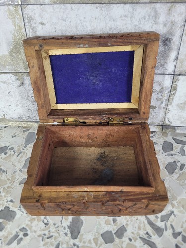 Holz kiste geschnitztes muster - kiste,