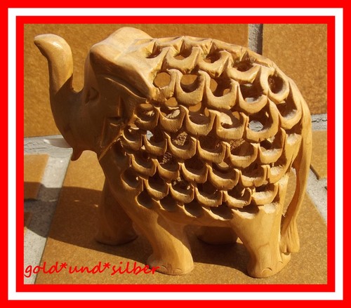 Deko figur elefant - figur, holz