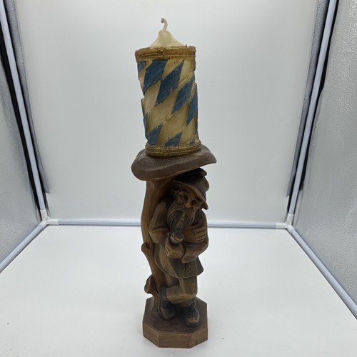 Holz kerzenhalter figur mann - figur,