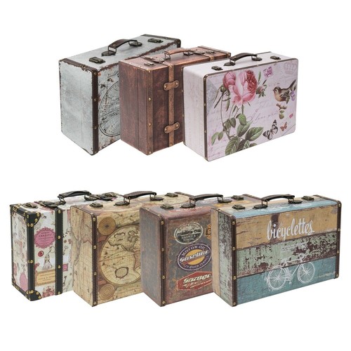 Hmf deko koffer holzkoffer - hmf,