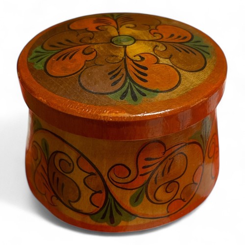 Handbemalte lackdose holz - lackdose,
